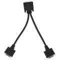 Dms-59 Male to 2 Dual Link Dvi-i 24+5 Pin Splitter Adapter Cable