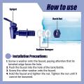 4 Pcs Cooler Faucet Water Bottle Jug, Dispenser Tap Set, Reusable A