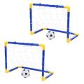 Indoor Mini Folding Football Soccer Ball Goal Post Net Set+pump