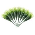 8 Pcs Artificial Outdoor Plants, Plastic Greenery Shrubs Wheat Grass