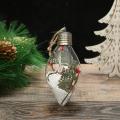 Christmas Tree Pendant Home Plastic Clear Ornaments Xmas Elf Ball