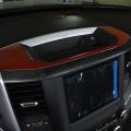 Car Center Console Storage Box Panel Decoration, Red Carbon Fiber