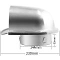 6inch 150mm Stainless Steel Vent Hood for Wall Air Outlet Cover,a