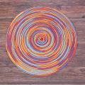 Braided Colorful Round Mats for Kitchen Dining Table Runner Set Of 12
