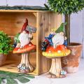 Faceless Elf Gnomes Raise Hand Welcome Sign Garden Decoration -a