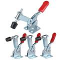 4pcs Hand Tool Toggle Clamp 201b Antislip Red Horizontal Clamp