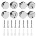 8 Pcs Mirror Clip Set Holders for Walls Fixed Fitting for 3-5mm Thick