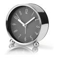 Non Ticking Alarm Clock,4 Inch Silent Bedside Clock for Sleepers