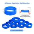 10pcs Silicone Bands for Sublimation Tumbler, for Wrapping Cup (blue)