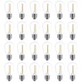 24 Pack 3v Led S14 Replacement Light Bulbs, Solar String Light Bulbs