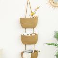 Door Hanging Basket, 3 Layer Woven Cord Baby Nursery Storage, Basket