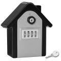 Anti-theft Password Key Lock Box Security Lock Metal Storage Box Gray