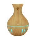 130ml Portable Air Humidifier Wood Grain Vase Usb, Light Wood Grain
