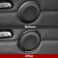 Car Door Audio Speaker Sticker Cover Decal Ring for Bmw- 3 Series E90