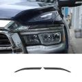 Carbon Fiber Car Front Upper Headlight Eyebrows Decoration Stickers
