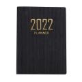 A7 2022 Planner English Version Notebook School Supplies Black