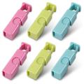Squeeze Bread Bag Clips, Bag Clips Slip Grip Squeeze & Lock, 6 Pack
