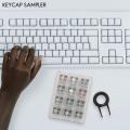 Acrylic Keyboard Tester 12 Clear Plastic Keycap Sampler