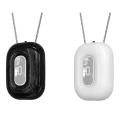Fashionable Personal Wearable Mini Hanging Neck Air Purifier Black