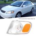 1 Pair Car Front Corner Light Turn Signal Lamp Cover Shell for Toyota