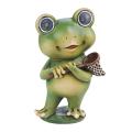 Solar Powered Garden Lights Frog Shaped Statue 9.5x6.5x15.5cm