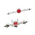 Metal Ar44 Front and Rear Axle Set for Axial Scx10 Scx10 Ii Silver