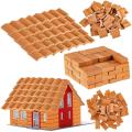 200pcs Mini Bricks&roof Tiles Model Building Set