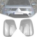 Car Door Rearview Mirror Covers for Mitsubishi Triton L200 2005-2014