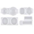 4 Pack Silicone Resin Moulds for Pendant Jewelry Resin Casting Molds