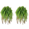 Real Touch Artificial Air Grass Green Leaves Home Green Outdoor Red