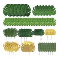 72 Pcs Artificial Palm Tropical Leaves Jungle Leaves Decorations