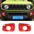 Car Front Fog Lamp Cover for Suzuki Jimny 2019-2022,abs Red