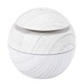 130ml Air Humidifier Usb Charge White Wood Grain with 7 Color Light