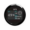 85mm Gps Speedometer with 7 Color Backlight Lcd Display Black