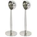 Espresso Stand Coffee Measure Tamper Spoon Stainless Steel Silver