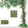 Simulation Tree Bark Home Sewer Decoration Fake Tree Bark Green-b