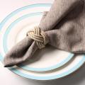 30pcs Jute Napkin Ring Rope Woven Napkin Buckle for Christmas Party