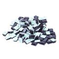 100pcs Plastic Wire Tie Rectangle Cable Mount Clamp Self-adhesive