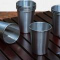 Metal Cup Beer Cups White Wine Glass Tea Mug Set Travel Camping Mugs