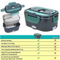 Electric Lunch Box,for Car,home & Office- Capacity 1.5l Us Plug Green