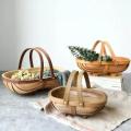 Wooden Garden Fruit Vegetable Basket: Sussex Trug Home Garden Decor-m