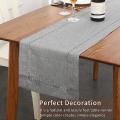Table Runner for Everyday Dining Wedding Holiday Home Decor Gray