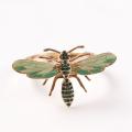 10pcs The Bee Napkin Buckle Napkin Ring Alloy Green Insect Buckle