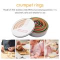 12 Piece Pastry Cutters Stainless Steel Baking Metal Circle Molds