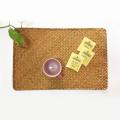 Pack Of 4, Natural Seagrass Placemat Hand-woven Straw Tea Cup Mat
