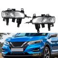 2pcs Front Bumper Fog Lamp Accessories for Nissan Qashqai 2018 2019