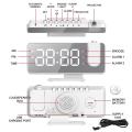 Led Digital Alarm Clock Watch Table Electronic Desktop Clocks White
