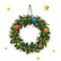 Christmas Wreath Wall Stickers Window Glass Festival Decals A