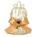 Wedding Candy Box Tinplate Birdcage Bell Gift Bags with Handles Party