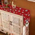 Christmas Tree Snowman Holiday Party Dresser Cupboard Dining Table